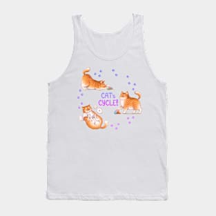 Cat's Cycle (Purple) Tank Top